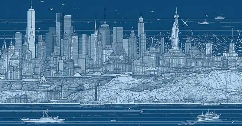 蓝色城市高楼都市线条手绘效果背景图,插画/手绘图,插画/手绘图库,插画/手绘图下载,插画/手绘